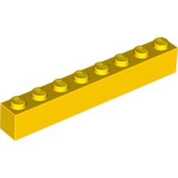 3008-3 Steen 1x8 geel NIEUW *5K0000