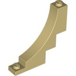 30099-2G Steen,omgekeerde halve boog 1x5x4 crème gebruikt *1L260