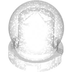 30106-101 Sierbol transparant, glitter NIEUW *5C097
