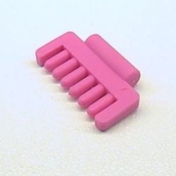 30112b-47G Belville paardenborstel roze, donker gebruikt *1E019