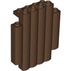 30140-8G Steen 2x6x6 gewelfd bruin (klassiek) gebruikt *1F020