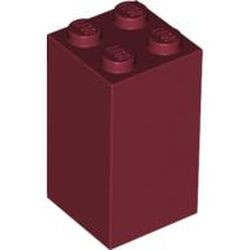 30145-59 Steen 2x2x3 rood, donker NIEUW *5K0000