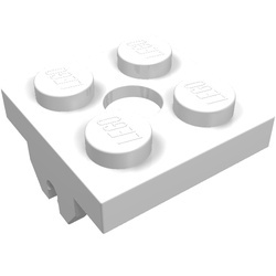 30159-1G Platte plaat 2x2- magneethouder TOP met noppen wit gebruikt *1D000