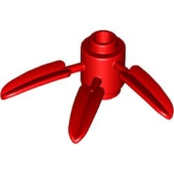 30176-5 Drie bamboo bladen rood NIEUW *0D022
