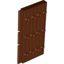 30223-88G Massieve rechthoekige kasteeldeur 1x5x7 1/2 bruin, roodachtig gebruikt *1C031