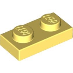 3023-103 Platte plaat 1x2 geel, lichthelder NIEUW *1B168