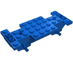 30235-7G Bodemplaat 2x10x1 1/3 blauw gebruikt *R3