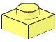 3024-103 Platte plaat 1x1 geel, lichthelder NIEUW *1B167