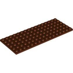 3027-88 Platte plaat 6x16 bruin, roodachtig NIEUW *5K0000