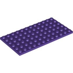 3028-89 Platte plaat 6x12 paars, donker NIEUW *5K0000