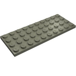 3030-10 Platte plaat 4x10 donker, grijs (klassiek) NIEUW *5K0000