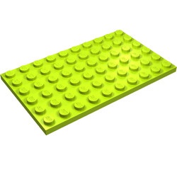 3033-34 Platte plaat 6x10 lime NIEUW *5K0000