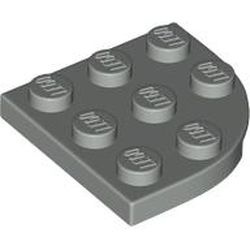 30357-9 Platte plaat 3x3 afgeronde hoek lichtgrijs (klassiek) NIEUW *1B234