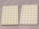 3036old-1 'Platte plaat 6x8 OUDE TYPE WAFELBODEM altijd getint pakken B-keus wit gebruikt *1A046