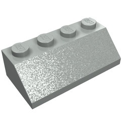 3037-9 Dakpan 45 graden 4x2 lichtgrijs (klassiek) NIEUW *1B154