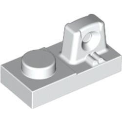 30383-1 Scharnierplaat 1x2- 1 houder bovenop wit NIEUW *1B297