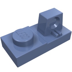 30383-55 Scharnierplaat 1x2- 1 houder bovenop blauw, zandkleurig NIEUW *1B297