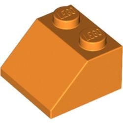 3039-4 Dakpan 45 graden 2x2 oranje NIEUW *1B134