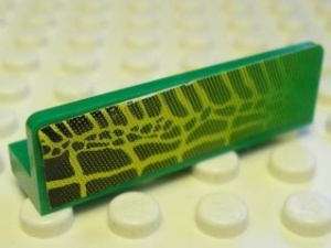 30413pb014L-6G Paneel 1x4 Aligatorhuid links groen gebruikt *0D0000
