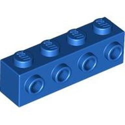 30414-7 Steen 1x4 met noppen één zijde blauw NIEUW *5K0000