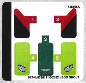 30434stk01 STICKER 30434 Aston Martin Valkyrie Pro NIEUW *0S0000