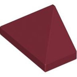 3048c-59G DakNOK 45 graden 2x1 driekantig Bodempin rood, donker gebruikt *1D034