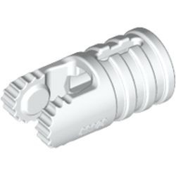 30553-1 Scharnier clinder 1x2 met 2 beugels wit NIEUW *1A107