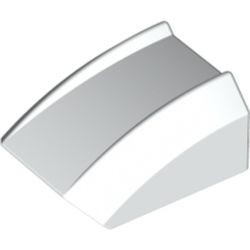30602-1 Dakpan rond 2x2 ribbeltjes (geen noppen bovenop) wit NIEUW *1B187