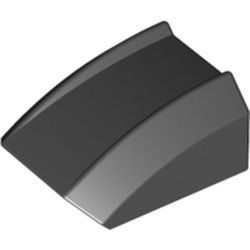 30602-11 Dakpan rond 2x2 ribbeltjes (geen noppen bovenop) zwart NIEUW *1B187