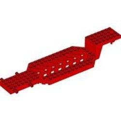 30620-5 Trailer 8x30x3 1/3 met V-bodem (PAKKETZENDING) rood NIEUW *