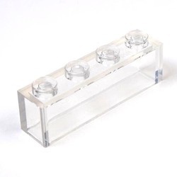3066-12 Steen 1x4 zonder centrale versterking transparant NIEUW *1L1-14