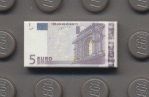 3069b-CUS001 Tegel 1x2 Eurobiljet 5 Euro wit NIEUW *
