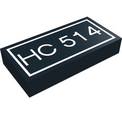 3069bpa1-11 Tegel 1x2 Tekst HC 514 zwart NIEUW *