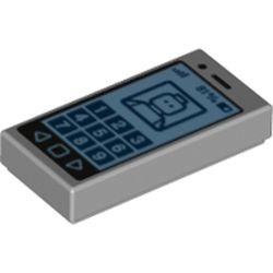 3069bpb0304-86 Tegel 1x2 Mobiele telefoon 81% grijs, licht (blauwachtig) NIEUW *