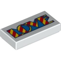 3069pb0529-1 Tegel 1x2 LOVE wit NIEUW *1L000