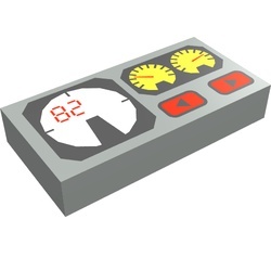 3069px19-9 Tegel 1x2 met meters lichtgrijs (klassiek) NIEUW *1L000