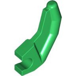 3171-6 Klauw/hoorn met clip, gebogen groen NIEUW *0L015