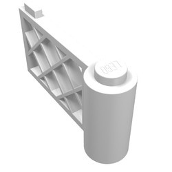 3186-1G Hekwerk, toegang 1x4x2 zie ook 3187 wit gebruikt *1C024 - Img 1