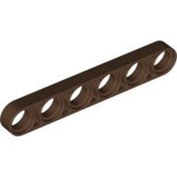 32063-8 Technic, Hefbalk 1x6 dun bruin (klassiek) NIEUW *1D000