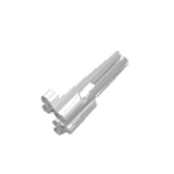 32189-1G Technic, Sierpaneel # 4 Large Long, Large Holes, Side B wit gebruikt *5K000