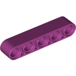 32316-71 Technic, Hefbalk 1x5 dik magenta NIEUW *1DT00