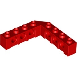 32555-5G Technic, steen 5x5 hoek rood gebruikt *