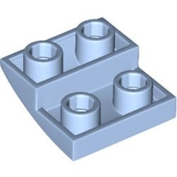 32803-105 Omgekeerde dakpan 2x2 rond blauw, lichthelder NIEUW *1B105