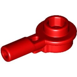 32828-5 Paal lengte 1 met plaat 1x1 open nop rood NIEUW *