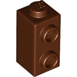 32952-88 Steen 1x2 HOOG met twee noppen zijde bruin, roodachtig NIEUW *1B037