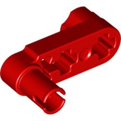 33299-5 Technic, Hefbalk 1x3 met 2 asgaten en pin (slinger) rood NIEUW *1D000