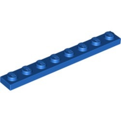 3460-7 Platte plaat 1x8 blauw NIEUW *1B179