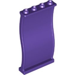 34732-89 Paneel 1x4x6 gegolfd paars, donker NIEUW *1L0000