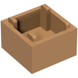 35700-150 Box laag top opening caramel, midden NIEUW *5K000