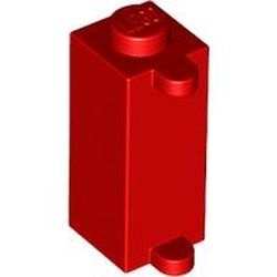 3581-5G Steen 1x1x2 met luikhouders rood gebruikt *1R004
